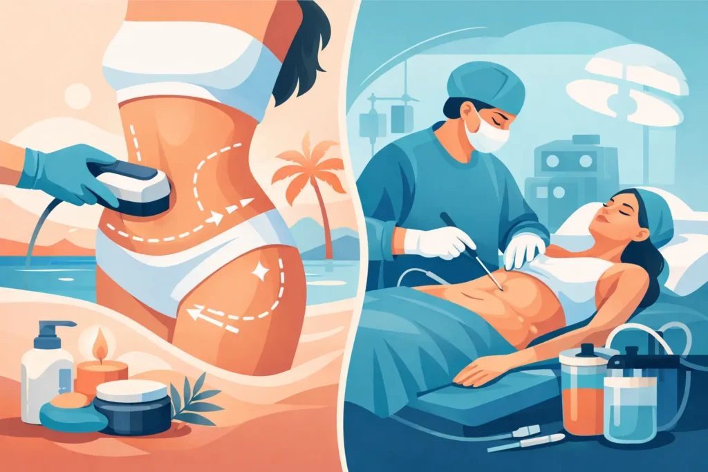 Body Contouring vs Liposuction Trinidad